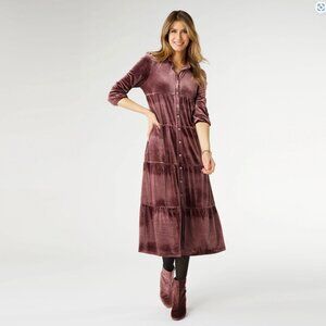 COCO + CARMEN ROMANCE IMAGINED VELOUR DRESS